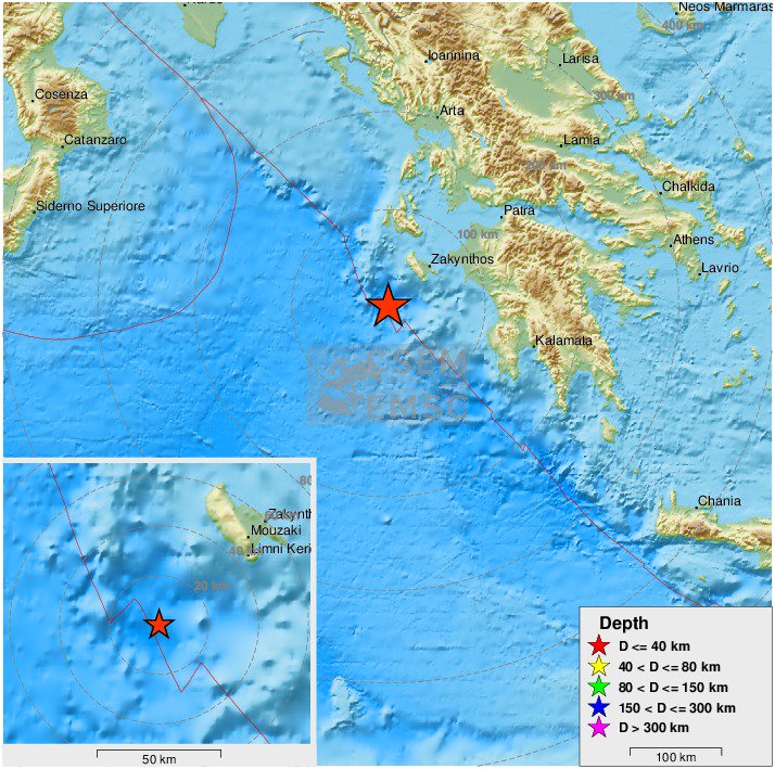 Σεισμός στην Ζάκυνθο