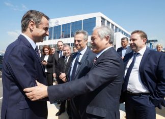 Ο Captain FU Chengqiu του ΟΛΠ είχε συνάντηση με τον υπουργό Οικονομικών Χ. Σταϊκούρα