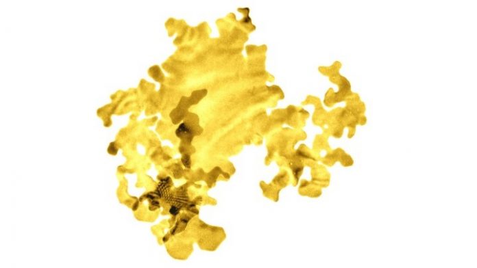 Απεικόνιση της νέας μορφής χρυσού που δημιουργήθηκε από το Πανεπιστήμιο του Leeds