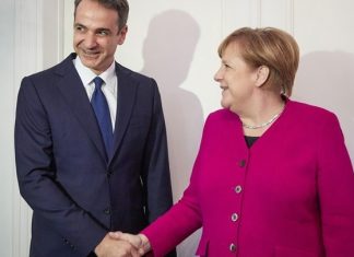 DW: Οι σχέσεις της Μέρκελ με Σαμαρά, Τσίπρα και Μητσοτάκη Η Άγγελα Μέρκελ συναντά τον Κυριάκο Μητσοτάκη