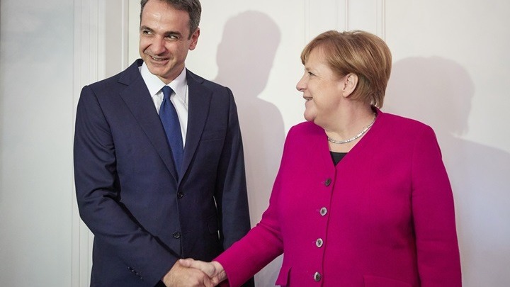 Η Άγγελα Μέρκελ συναντά τον Κυριάκο Μητσοτάκη
