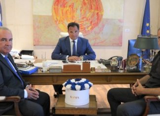 Συνάντηση Γεωργιάδη-Μώραλη για την επένδυση της Cosco Συνάντηση Α. Γεωργιάδη - Γ. Μώραλη στο υπουργείο