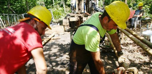 Drillers at Skouries