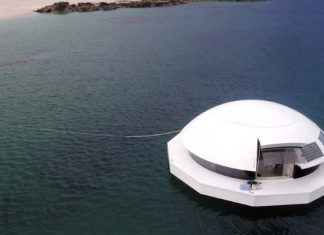 Anthenea, ένα ενεργειακά αυτόνομο πλωτό παλάτι Πλωτή σουίτα Anthenea