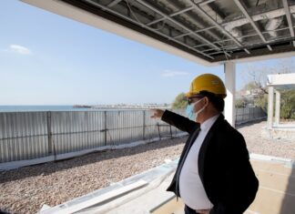 Επίσκεψη Γεωργιάδη στο εργοτάξιο στα Αστέρια Γλυφάδας