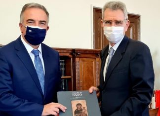 Συνάντηση Καλαφάτη με τον πρέσβη των ΗΠΑ