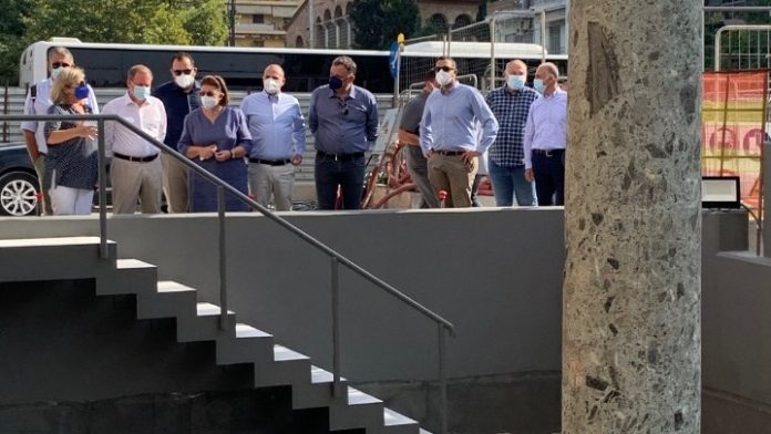 μετρό θεσσαλονίκης σταθμός Αγίας Σοφίας