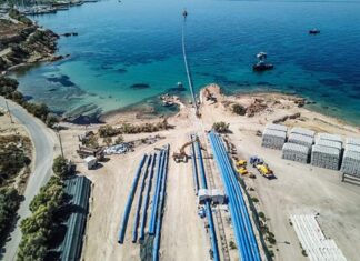 Σε λειτουργία ο υποθαλάσσιος αγωγός ύδρευσης της Αίγινας – Θα παραδοθεί στον δήμο την ερχόμενη Τετάρτη