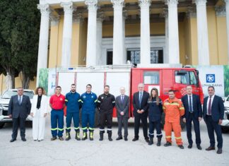 Παράδοση 6 πυροσβεστικών οχημάτων από την Alpha Bank σε Συλλόγους Εθελοντών Δασοπυροσβεστών σε Εύβοια, Πελοπόννησο και Αττική