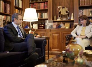 Κυρ. Μητσοτάκης στη συνάντηση με ΠτΔ: Δεν θα αφήσουμε την κοινωνία απροστάτευτη απέναντι στις ανατιμήσεις – Θα ανακοινώσουμε σχέδιο εξοικονόμησης ενέργειας