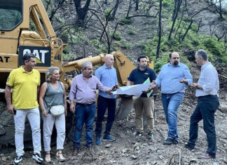 Τα αντιπλημμυρικά έργα της Β. Εύβοιας επιθεώρησαν στελέχη της κυβέρνησης