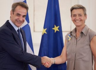 Ψηφιακό κράτος, ενέργεια και υγιής ανταγωνισμός στο επίκεντρο της επίσκεψης της αντιπροέδρου της Κομισιόν