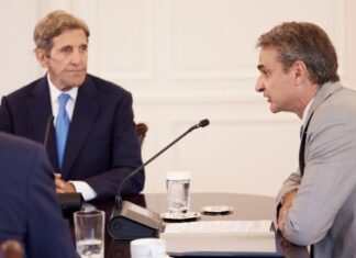 Συνάντηση Κυρ. Μητσοτάκη – Τζ. Κέρι: Συνεργασία Ελλάδας-ΗΠΑ για την κλιματική αλλαγή