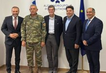 Επίσκεψη του Αμερικανού πρέσβη στην Ελλάδα Τζορτζ Τσούνη στον Οργανισμό Λιμένα Αλεξανδρούπολης