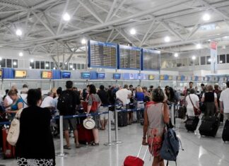 Αυξήθηκε 84,1% η επιβατική κίνηση στον Διεθνή Αερολιμένα Αθηνών