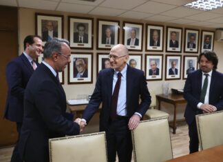 Συνάντηση Χρ. Σταϊκούρα με Andrea Enria: Σημαντική βελτίωση στο ελληνικό τραπεζικό σύστημα τα τελευταία 3,5 χρόνια,