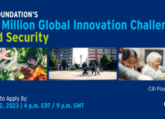 Ίδρυμα Citi: Η πρώτη παγκόσμια πρόκληση Καινοτομίας για την ενδυνάμωση μη κερδοσκοπικών οργανισμών που εργάζονται για τη βελτίωση της παγκόσμιας επισιτιστικής ασφάλειας