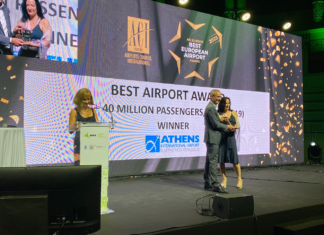 ACI EUROPE: Best Airport Award για το αεροδρόμιο της Αθήνας στην κατηγορία 25-40 εκατ. επιβατών