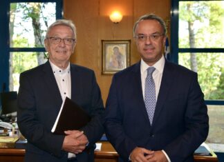 Συνάντηση Χ. Σταϊκούρα με τον συντονιστή του Διαδρόμου ΟΕΜ, Mathieu Grosch – Η χρηματοδότηση των σιδηροδρομικών έργων