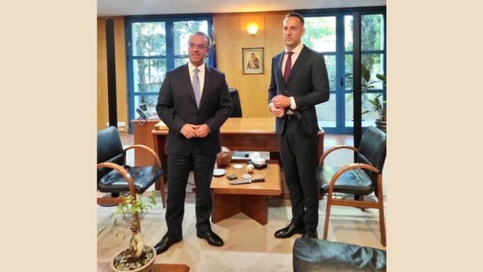 Χρ. Σταϊκούρας με τον επικεφαλής της Κοινότητας Μεταφορών Δυτ. Βαλκανίων M. Zakonjsek