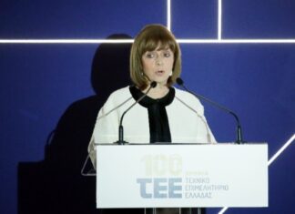 Η ΠτΔ Κατερίνα Σακελλαροπούλου παρέστη στην εκδήλωση για τα 100 χρόνια από την ίδρυση του ΤΕΕ