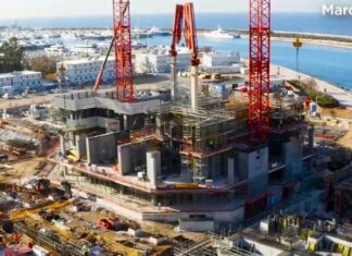 Ελληνικό-Riviera Tower: Ορατοί από την λεωφόρο Ποσειδώνος οι πρώτοι όροφοι του πύργου