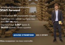 ΟΠΑΠ Forward: Μέχρι τις 21 Ιουνίου οι αιτήσεις συμμετοχής από τις μικρομεσαίες επιχειρήσεις