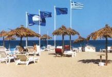 Γαλάζιες σημαίες και πεντακάθαρα νερά σε ακτές του δήμου Βόλου εντός του Παγασητικού