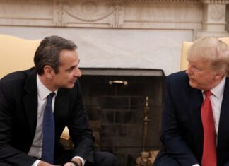 Tηλεφωνική επικοινωνία του Κυριάκου Μητσοτάκη με τον Ντόναλντ Τραμπ