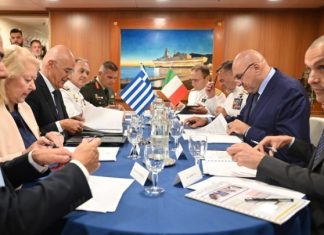Υπογραφή μνημονίου για τη ναυτική συνεργασία Ελλάδας – Ιταλίας και δήλωσης προθέσεων για 2+2 φρεγάτες Bergamini