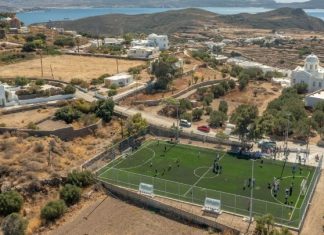 Με τη στήριξη της Invel Real Estate και της PRODEA Investments, ένα νέο γήπεδο ποδοσφαίρου στην Τρυπητή Μήλου