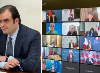 Στην πρώτη του συνεδρίαση υπουργών Οικονομικών της G7 ο Κυρ. Πιερρακάκης ως πρόεδρος του Eurogroup