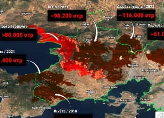 Πάνω από 480.000 στρέμματα καμένα στη δυτική Αττική από δασικές πυρκαγιές τα τελευταία 9 χρόνια